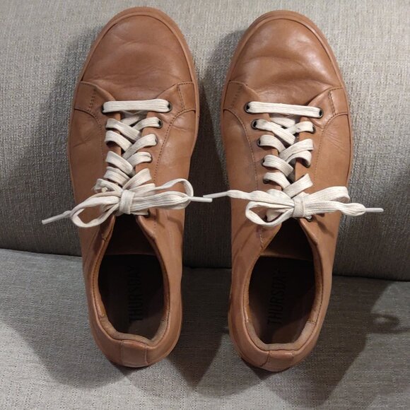 Thursday Boot Co. Premier Low Top Leather Sneakers in Toffee Men SIZE 9.5 - Picture 5 of 7